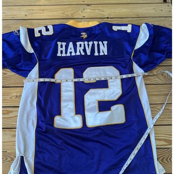Reebok Vikings Harvin Jersey Size 48 Men’s Blue - Picture 7 of 7
